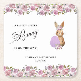 Easter Drinks Baby Shower  Rechteckiger Pappuntersetzer