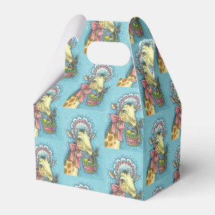 EASTER EGG BASKET GIRAFFE, GABLE-FAVOR-BOX Wiederh Geschenkschachtel
