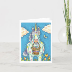 EASTER EGG BASKET UNICORN, FANTASY PONY Blank