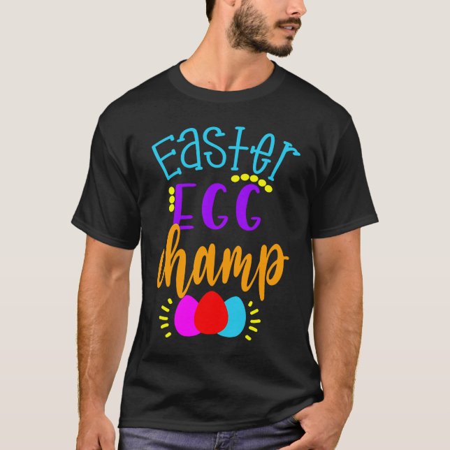 Easter Egg Champ Hunter Boys Girls Kids Hunting Ch T-Shirt (Vorderseite)