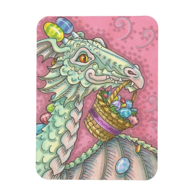 EASTER EGG DRAGON Fantasy Spring MAGNET Rectangle (Vertikal)