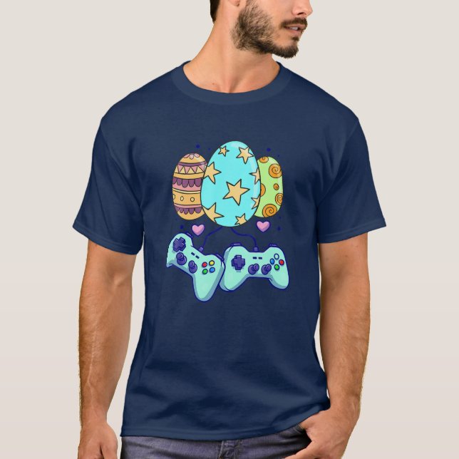 Easter Egg Games Controller - Gamers Liebe Oster T-Shirt (Vorderseite)