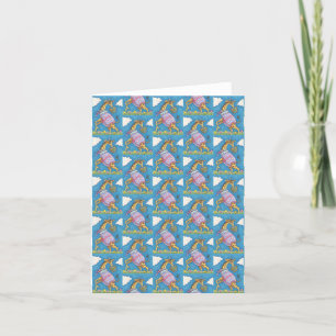 EASTER EGG GIRAFFE & TULIPS PRINTEMPS CARTE DE REM