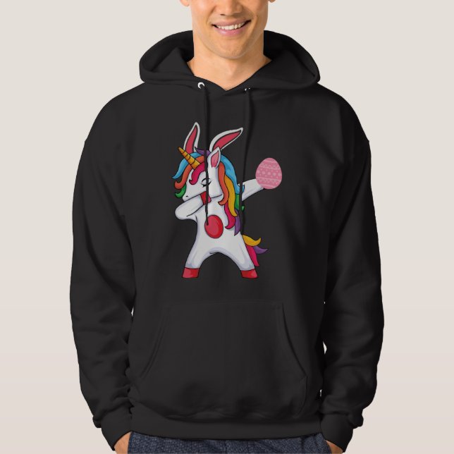 Easter Egg Hunt Bunny Ear Unicorn Easter Day 2023 Hoodie (Vorderseite)