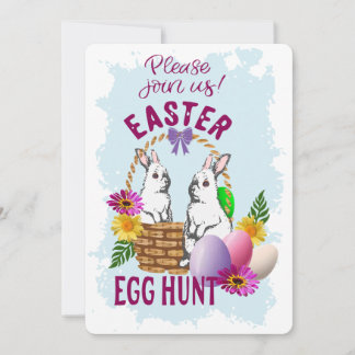Easter Egg hunt invitation Feiertagskarte