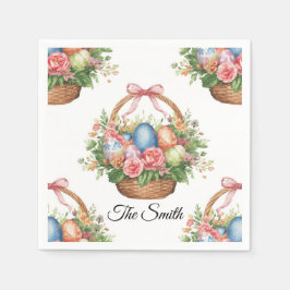 Easter Egg Hunt Party Napkins with Name Serviette