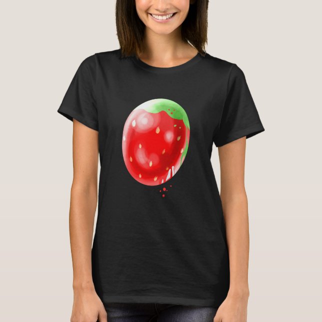Easter Egg Painted Like A Strawberry For Easter T-Shirt (Vorderseite)