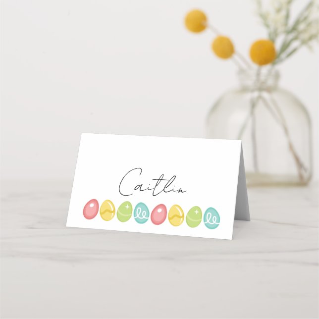 Easter Egg Place Cards Platzkarte (Vorderseite)