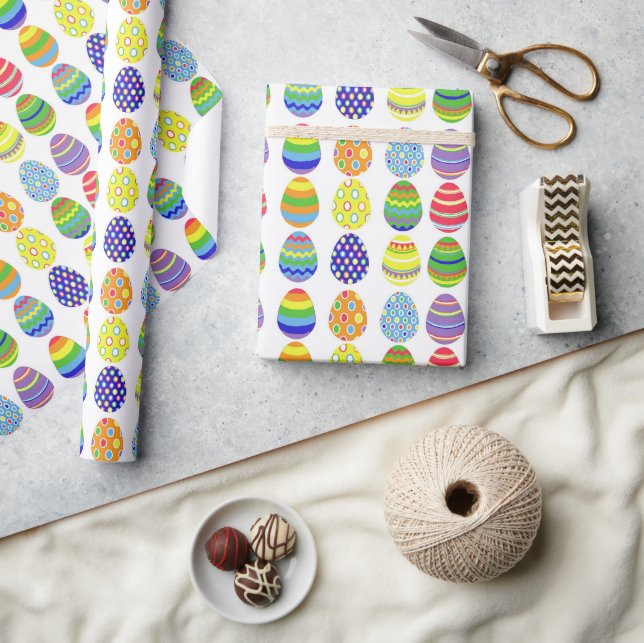 Easter eggs wrapping paper geschenkpapier (Kunsthandwerk)