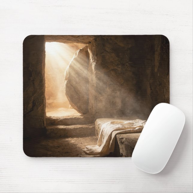 Easter Empty Tomb with Shroud Mousepad (Mit Mouse)