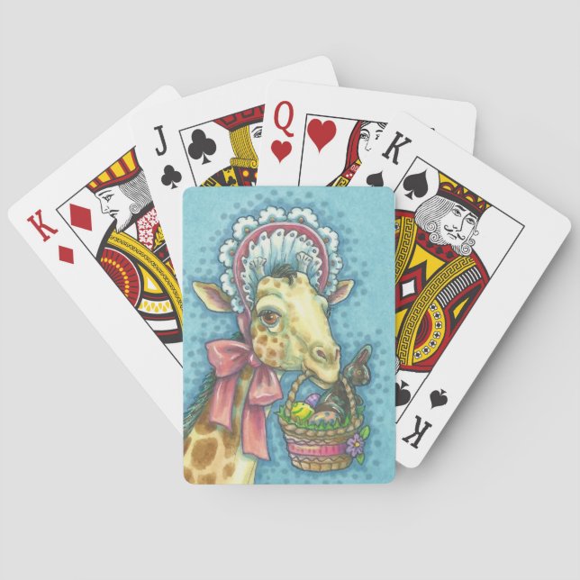 EASTER GIRAFFE PLAYCARDS Poker Spielkarten (Rückseite)