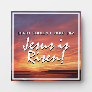 EASTER Jesus ist Risen Auferstehung CHRISTLICH Fotoplatte