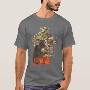 Easter Le Chat Noir De Paques With Floral Cross T-Shirt