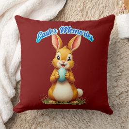 Easter Memories – Cute Bunny Illustration almofada Kissen