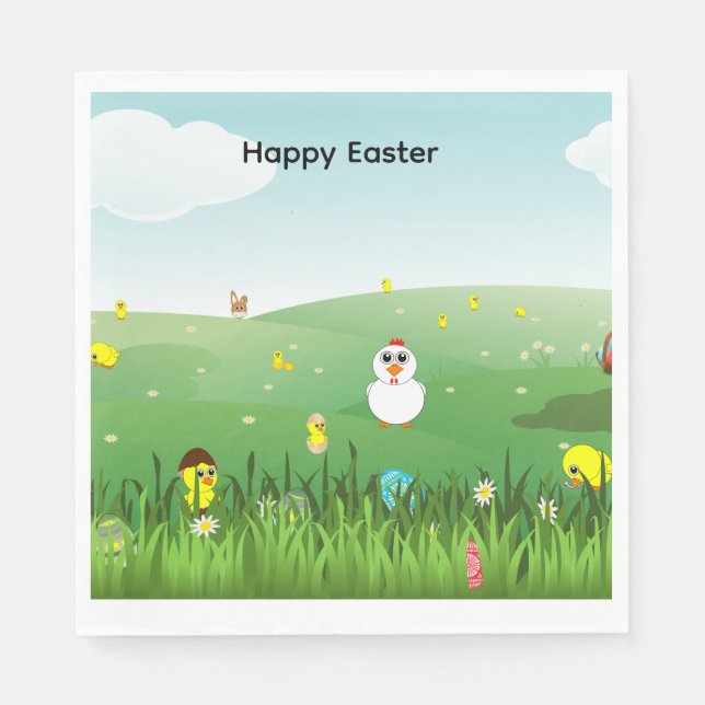 Easter napkin serviette (Vorderseite)