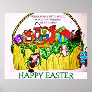 EASTER, NIBBAR, NIBBAR, KLEINE MAUSPOST POSTER