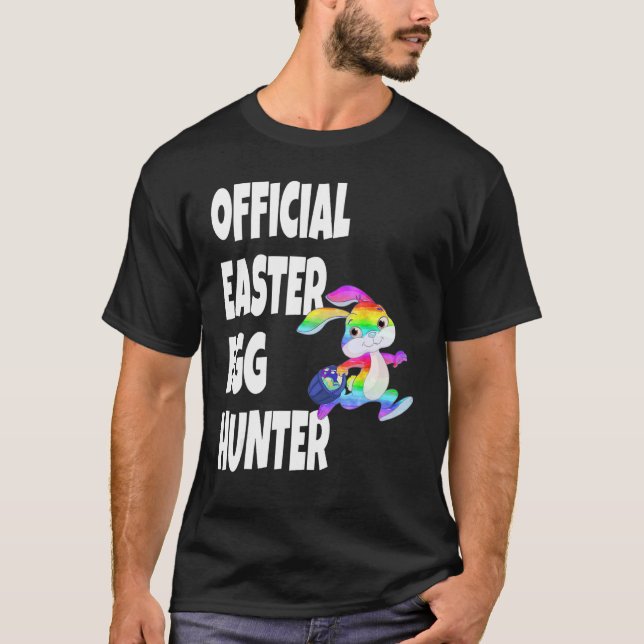 Easter Official Easter Egg Hunter Bunny T-Shirt (Vorderseite)