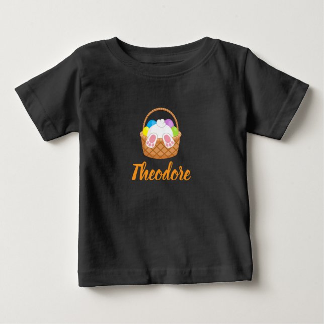 Easter Personalized Baby Fine Jersey T-Shirt (Vorderseite)