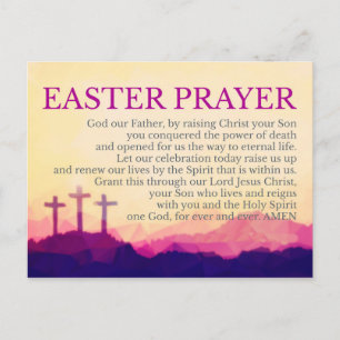 EASTER PRAYER CARD POSTKARTE