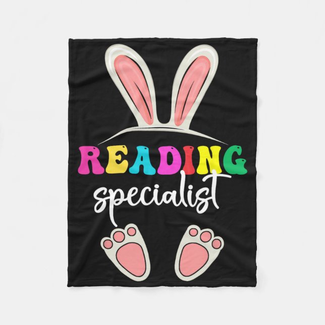 Easter Reading Specialist Teacher Easter Literacy  Fleecedecke (Vorderseite)