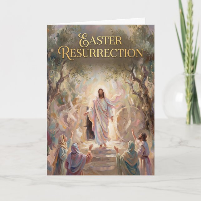 Easter Resurrection Easter Card Karte (Vorderseite)