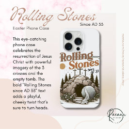 Easter "Rolling Stones since AD 33" Phone Case iPhone 15 Pro Hülle