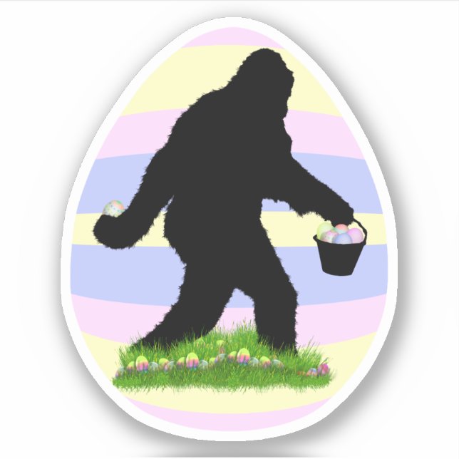 Easter Sasquatch  Aufkleber (Vorderseite)
