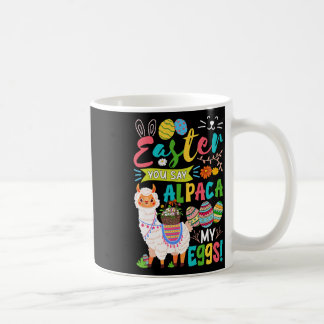 Easter Say Alpaca My Eggs Bunny Alpaca Hunting Egg Kaffeetasse