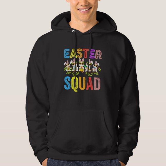 Easter Squad Family Matching Easter Day Bunny Egg  Hoodie (Vorderseite)