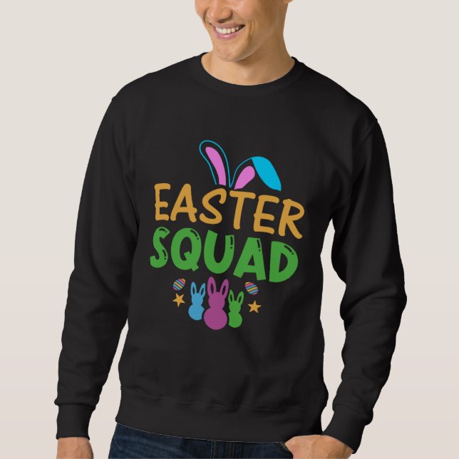 Easter Squad Kids Youth  Easter Day Bunny Egg Hunt Sweatshirt (Vorderseite)