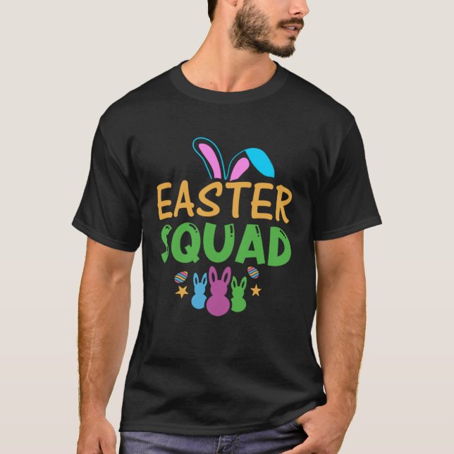 Easter Squad Kids Youth  Easter Day Bunny Egg Hunt T-Shirt (Vorderseite)