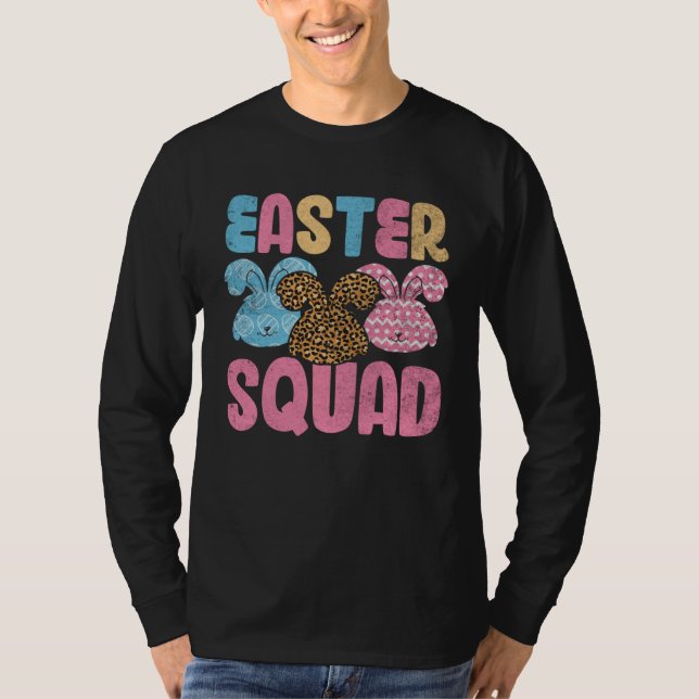 Easter Squad Leopard Bunny Easter Day For Womens G T-Shirt (Vorderseite)