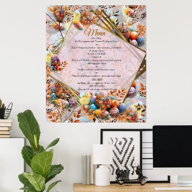 Easter Sunday Menue Poster (Heimbüro)