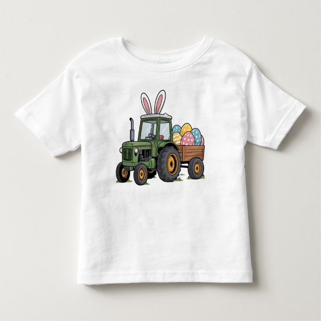 Easter Tractor  Kleinkind T-shirt (Vorderseite)