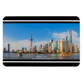 © Eastern Bank of Huangpu River, Shanghai, China Magnet