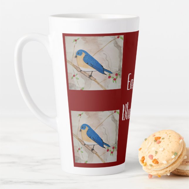Eastern Bluebird Deep Red Milchtasse (Beispiel)