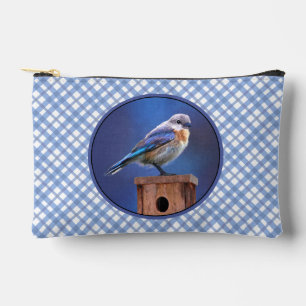 Eastern Bluebird Female Painting Original Bird Art Zubehörtasche