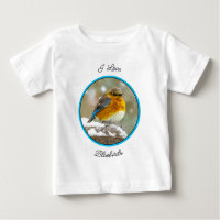 Eastern Bluebird in Snow - Original Foto