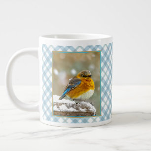 Eastern Bluebird in Snow - Original Foto Jumbo-Tasse