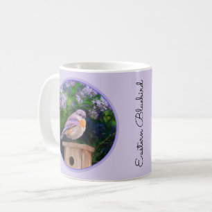 Eastern Bluebird in Snow - Original Foto Kaffeetasse