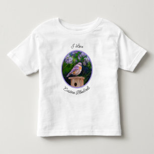 Eastern Bluebird in Snow - Original Foto Kleinkind T-shirt