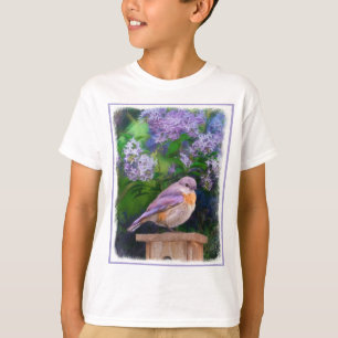 Eastern Bluebird in Snow - Original Foto T-Shirt