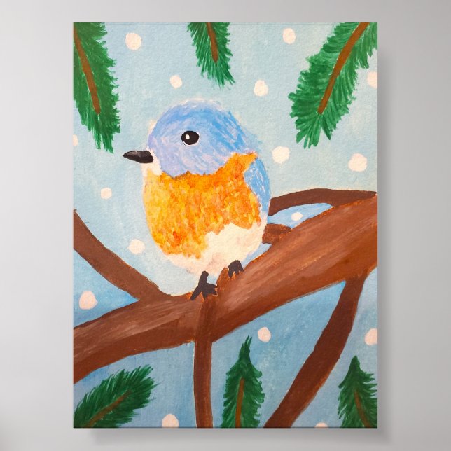 Eastern Bluebird  Poster (Vorne)