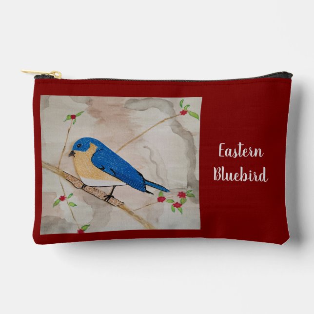 Eastern Bluebird Zubehörtasche (Vorderseite)