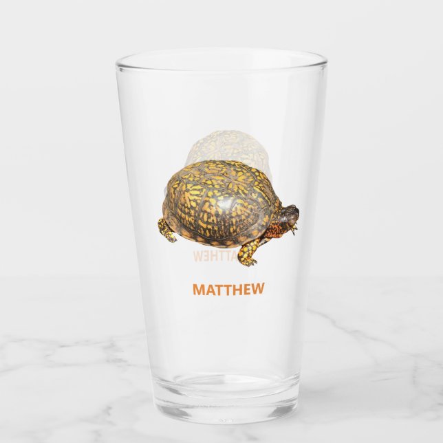 Eastern Box Turtle Foto Personalisiert Glas (Vorderseite)