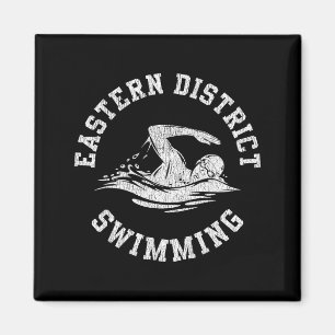 Eastern District Schwimmen Retro Distressed Schwim Magnet