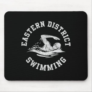 Eastern District Schwimmen Retro Distressed Schwim Mousepad