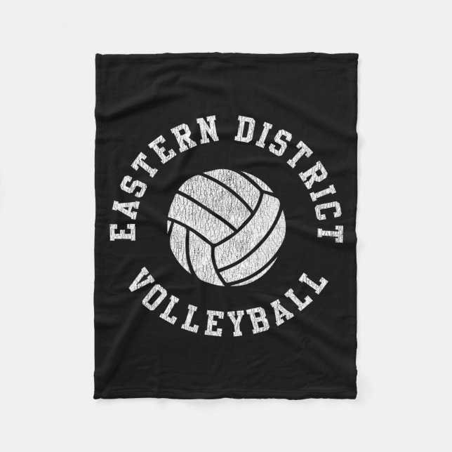 Eastern District Volleyball Retro Distressed Team  Fleecedecke (Vorderseite)