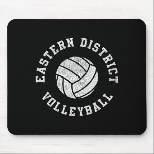 Eastern District Volleyball Retro Distressed Team Mousepad