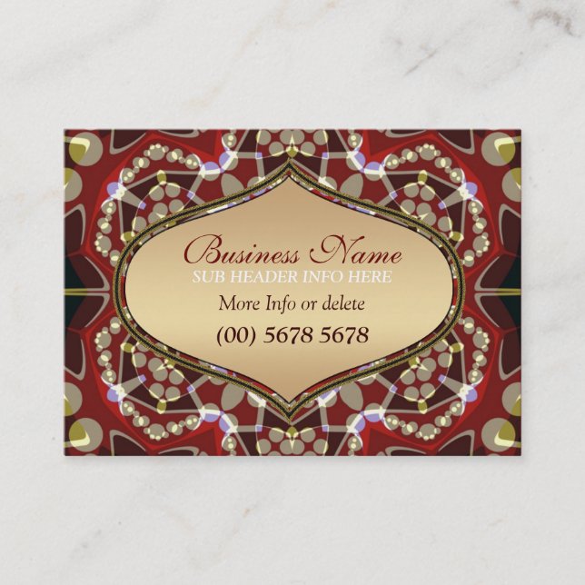 Eastern Gold Magic Big Business Card Visitenkarte (Vorderseite)